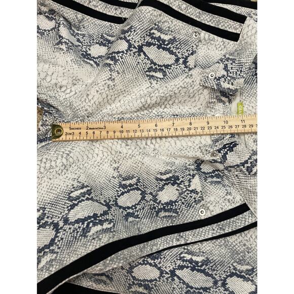 GIANNI BINI Fiona Jean Neon Pop Snakeskin Print Jeans Size S - Picture 10 of 12